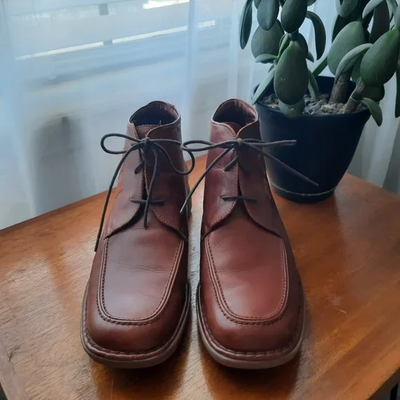 EUC Pikolinos Lace Up Ankle Chukka Boot in Cognac Sz EU41 - Picture 3 of 10